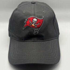 NFL Tampa Bay Buccaneers Charcoal Gray Cap with Red Flag Logo
